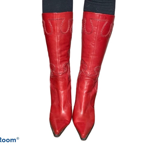 Sergio Rossi Italian Leather Knee High Boots - Picture 3 of 7